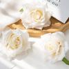 Cabeças de Rosas Artificiais Transfronteiriças, Rosas de Tecido de Seda, Arranjos de Flores Artesanais DIY, Decoração de Casa, Arranjos de Flores para Sapatos e Chapéus, Fotografia