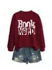 Nerd de Libros Amazon Ebay Estación Independiente Moda Elegante Casual Nueva Sudadera Camiseta Básica para Mujer Otoño e Invierno