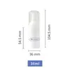 Frasco Portátil de Espuma Mousse Tipo Pressão 100ml Frasco de Plástico Pet Branco 30 Espuma Mousse de Limpeza para Escova de Dentes Personalização