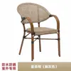 Cadeira de Rattan com Encosto Único para Loja de Chá com Leite, Cadeira de Rattan Natural para Varanda, Cadeira de Jantar, Banqueta, Cadeira de Rattan para Pátio de Lazer, Cadeira Externa