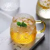 Taza de Piña Taza de Agua para el Hogar con Asa Taza de Desayuno de Vidrio Taza de Leche Taza de Jugo de Vidrio Taza de Princesa Taza de Agua para el Hogar