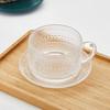 Taza de desayuno con relieve vintage, taza con asa de cuentas de girasol de Amazon, tapa de madera, cuchara, taza de avena cubierta con cuchara