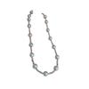 Collar de perlas con forma de bola de rayas irregulares, ligero, lujoso, estilo moderno, cadena de clavícula distintiva, collar de alta gama para otoño e invierno para mujer.