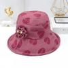 Sombrero de mujer para primavera y verano, nuevo sombrero para madres de mediana edad, sombrero para señoras mayores, protector solar, sombrilla, sombrero de lavabo, sombrero de pescador para abuela, sombrero de tela