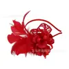 Acessórios de Cabelo de Pena e Rede Europeus e Americanos Transfronteiriços para Noivas Chapéu Flores Simuladas Moda Retrô Elegante Flor de Cabeça Suprimento de Enfeite de Cabeça