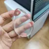 Esponja de silicona Q elástica suave y tierna no absorbe polvo herramientas de belleza tienda de belleza especial esponja de aire redonda transparente para el pulgar