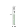 Cuchillo Tenedor Cuchara con Mango Remachado Vajilla Occidental Acero Inoxidable 430 Estilo Crema Cuchillo Tenedor para Filete de Hogar Tenedor de Cuchara de Postre