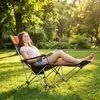 Nuevo Modelo Más Vendido en Stock: Silla Plegable Amplia para Camping y Pesca, Silla Exterior Portátil y Plegable