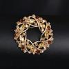 Broche de liga acrílica estilo coreano, roupas femininas, acessórios fixos, alfinete de cristal atmosférico da moda, corpete pequeno