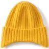 Gorro infantil de rayas con orejeras, nuevo estilo otoño/invierno, tejido 100% cachemira pura, color liso, cálido, unisex