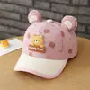 Gorros Infantiles para Primavera y Otoño, Gorra de Béisbol con Estampado de Osito para Niños y Niñas, Gorra de Béisbol Linda de Dibujos Animados para Exteriores
