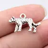 Colgante de aleación multicolor 24x15 mm 2,5 g Zakka Colgante de leopardo 3D estéreo