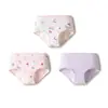 Ropa interior Balabala para bebé, Calzoncillos tipo bóxer de algodón puro para niños, Niños y niñas, Paquete de tres shorts