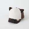 Gorra de Pato Estilo Retro Otoño e Invierno Estampado de Leopardo para Niños y Niñas Resistente al Viento y Cálida Felpa Engrosada Cálida Gorra de Béisbol