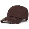 Boné de Baseball Vintage Desgastado para Homens e Mulheres, Tendência de Verão Hip-Hop Versátil Top Macio Aba Curva Boné com Proteção Solar