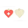 Banderas en Forma de Corazón de Varios Países Joyería con Efecto Goteo Accesorios Colgantes de Aleación para Bricolaje Llaveros Más Vendidos Transfronterizos Cadena para Teléfono Amuletos