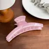 Pinza para el Cabello Grande con Patrón de Mármol de Gama Alta, Material de PC, Pasador Anticaída, Peinado Recogido en la Parte Trasera de la Cabeza, Moderno Accesorio para el Cabello de Pinza Tiburón
