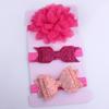 Conjunto de Faixas de Cabelo para Bebê, Faixa de Cabelo para Bebê, Faixa de Cabelo Infantil, Grampo de Cabelo, Acessórios de Cabelo com Laço, Material com Glitter Não Danifica o Cabelo