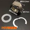 Tampa de Tubo Corrugado de Aço Inoxidável 304/201 Porca de Alta Qualidade Porca Rosca Interna Design Espessado Conjunto de Três Peças
