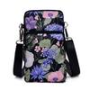 Bolsa para Teléfono Móvil de Tela Floral para Ancianos Bolso de Mujer Mini Bolso Pequeño Tela Bolso Bandolera Muñequera para Teléfono Móvil Monedero de Cuello