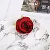 Cabezas de Flores Artificiales en Colores Otoñales, Rosas de Té, Flores de Seda para Bodas al por Mayor, Decoración de Habitaciones de Boda, Suministros del Fabricante de Decoraciones Artificiales de Alta Calidad para Bodas