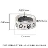 Plata de Ley 925 Letra Personalizada Cuentas de Plata Cuentas Sueltas Accesorios DIY Collar con Cuentas Pulsera Cuerda para la Mano Cuentas Espaciadoras Estilo Punk