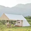 Barraca Piramidal Indiana para Acampamento ao Ar Livre para 3-4 Pessoas Toldo Protetor Solar Tecnologia de Acampamento Barraca de Algodão