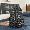 Mochila Escolar para Meninas, Alunos do Ensino Fundamental II e Ensino Médio, Estampa de Estrelas, Estilo Coreano, Mochila Ins de Nicho, Estilo Floresta, Bolsa para Notebook de Estudante Universitário, para Meninos