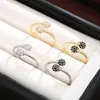 Pulseira de nó duplo de bola cruzada popular feminina retrô alta qualidade padrão de corda trançada pulseira de mão totalmente cravejada atacado