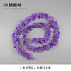 Salón de Bodas Floral Morado Flores de Seda para Boda Hortensias Rosas Hojas de Bambú Hojas de Hierro Hojas de Arce Flores Artificiales