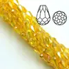 Material de cuentas hecho a mano para manualidades, accesorios de flores, cuentas sueltas, cristal, agujero mediano, cuentas de gota 10x 15 mm 50/tira