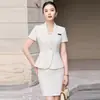 Traje de Falda Profesional de Alta Gama para Mujer Verano 2026, Traje Ajustado, Ropa Formal de Alta Gama, Ropa de Trabajo para Profesionales, Manga Corta