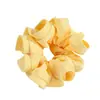 Scrunchie Oversized Cor de Macaron Estilo Francês Elástico de Cabelo de Cetim Estilo Ballet para Mulheres Acessório de Cabelo para Coque Doce