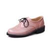 Zapatos de Broque para Mujer Estilo Británico Academy Talla Grande PU Tallas 40-42 Talla 9513