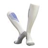 Calcetines largos de fútbol de línea simple, calcetines de entrenamiento con fondo de toalla engrosado, diseño amortiguador, calcetines deportivos para adultos y niños al por mayor