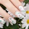 Suministro de fábrica Película adhesiva para esmalte de uñas pegatinas de uñas hojas coloridas frescas flor cactus pegatinas de uñas