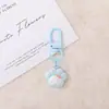 Lindo llavero de pata de gato de resina KT con colgante de cuentas DIY, charm de bolsa de dibujos animados, decoración de mochila femenina