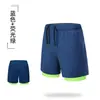 Pantalones Cortos Deportivos de Running para Hombre, Profesionales para Maratón y Fitness, de Secado Rápido, Tres Cuartos, con Forro y Bolsillo para Teléfono