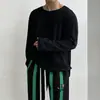 Camiseta de manga larga estilo americano para hombre, camiseta fina de base de moda estilo coreano para primavera y otoño, top suelto casual