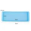 Bandeja de Plástico Rectangular Larga Base para Maceta de Suculentas Extra Grande Bandeja Rectangular para el Hogar Sala de Estar Bandeja de Agua