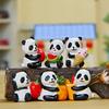 Versión Panda Gourmet súper linda adornos suculentos de micro bonsái adornos de jardín adornos de micro paisajismo para jardinería en maceta