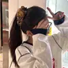 Clip de Banana para Gato con Estampado de Leopardo Marrón Clip de Giro Clip Vertical para el Cabello Femenino Lindo Versátil Adorno para el Cabello Pinza para el Cabello en la Parte Posterior de la Cabeza
