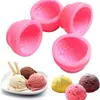 Vela Bola de Sorvete Molde de Silicone Resina Gesso Repelente de Mosquitos Folha Artesanato Decorativo Sabão Espremer Molde Divertido
