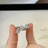Coleção de Anéis de Saturno com Zircônia Totalmente Cravejados, Moda de Luxo de Alto Padrão Versátil Anéis de Osso de Flecha com Gotejamento de Óleo para Mulheres