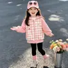 Chaqueta de Niña Otoño 2026 Nueva Chaqueta con Capucha de Dibujos Animados para Niños Top Sudadera con Capucha de Punto Linda para Bebé Primavera Otoño