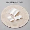 Soporte de Palillos de Cerámica de Doble Propósito para Sostener Palillos y Cucharas Públicos, Reposapalillos de Hotel, Vajilla de Restaurante, Blanco Puro con Borde Dorado, Logo Personalizado
