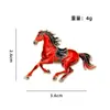 Insignia del Año del Caballo Hazte Rico Inmediatamente Lindo Animal Poni Broche de Metal Bolso Ropa Accesorios Estilo Chino Regalos Navideños