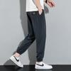 Calça Casual Masculina da Moda Verão 2024 Esportiva Solta na Barra Tendência Estilo Japonês Calça Cropped