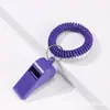 Argola de Chave com Mola de Plástico Apito Plano Composto Ultrassônico Humano Multicor Treinamento Apito Anti-Perda Infantil