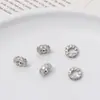 Acessórios de Zircônia Micro Cor Dourada Revestidos de Cobre Pulseira Retangular Esférica Material para Joias DIY Colar